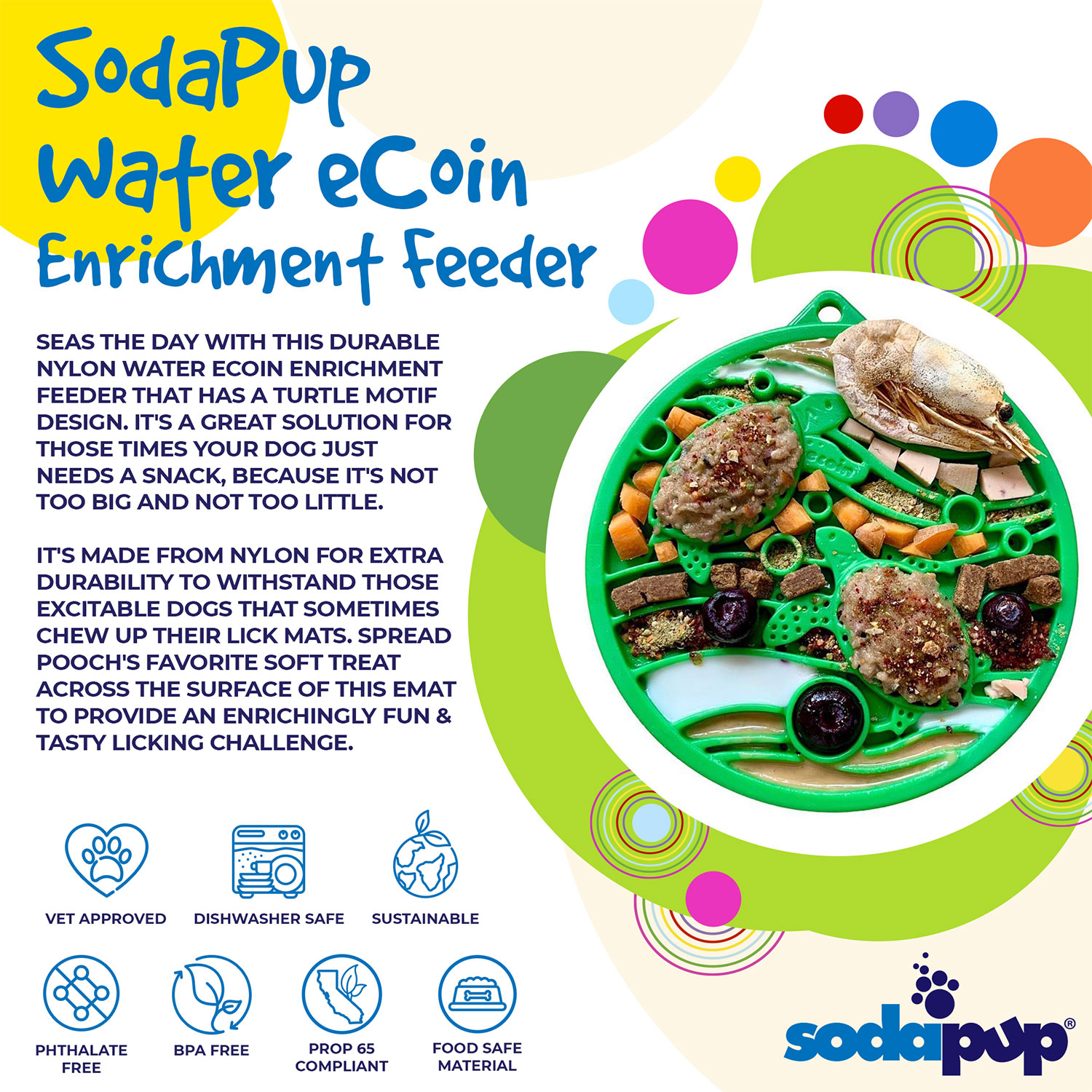 Water Nylon eCoin Durable Enrichment Snacking Coin - Image 3
