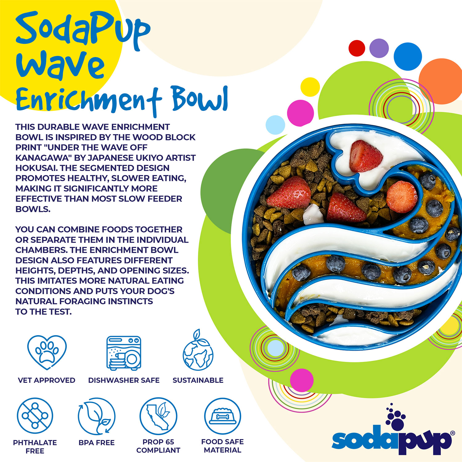 Wave Design eBowl Enrichment Slow Feeder Bowl for Dogs - Image 3