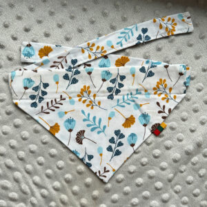 Ugne Winner Blue and Yellow Floral Dog Bandana Pet Accessories