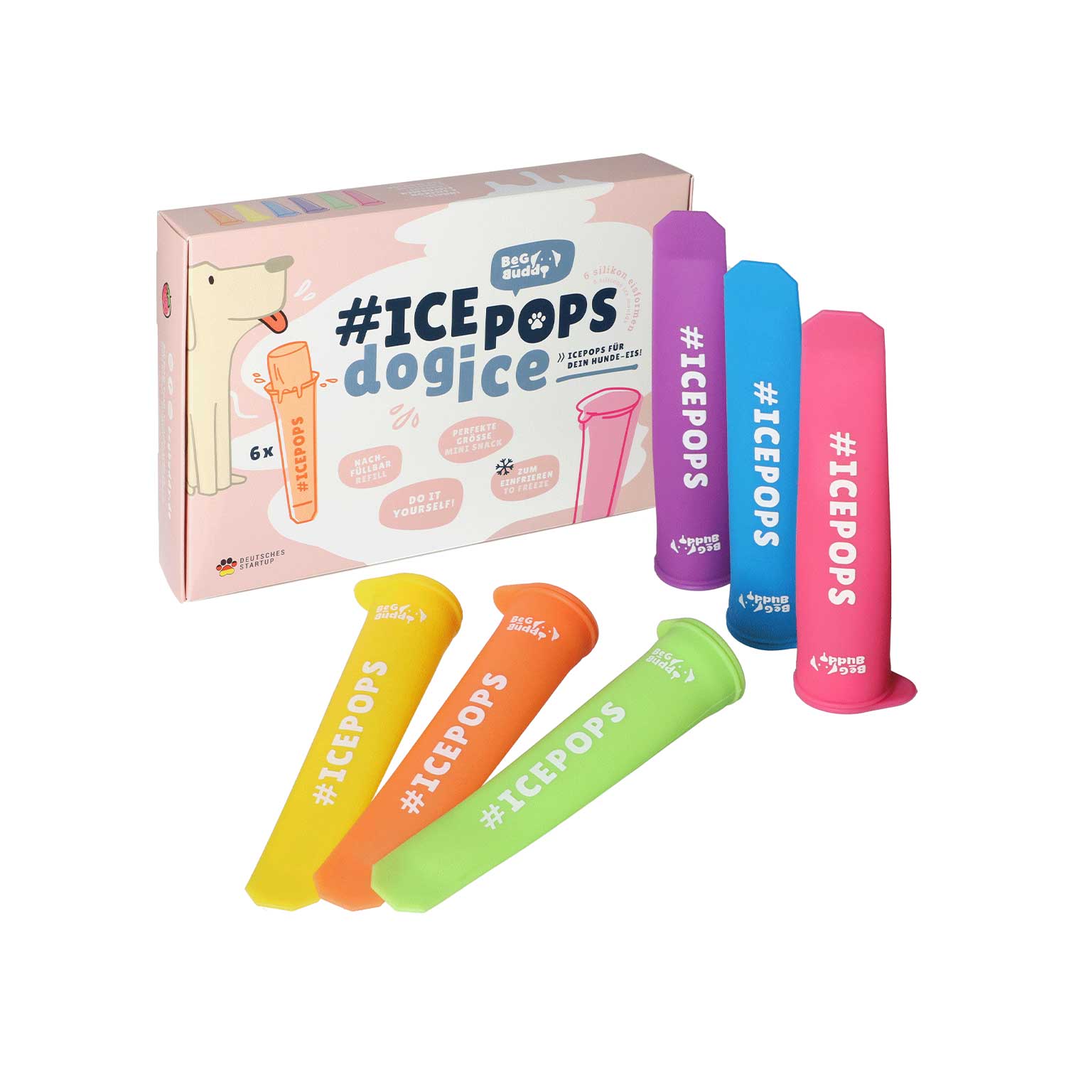 BeG Buddy ICEPOPS for DIY ice cream for dogs