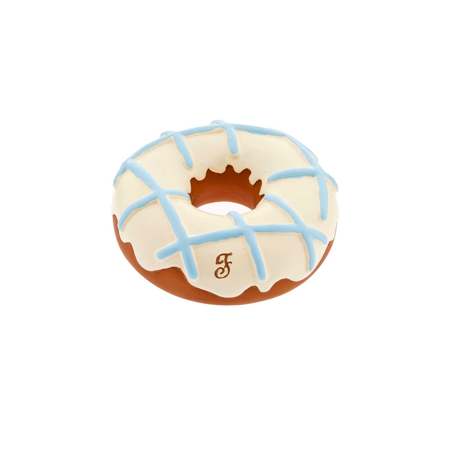 Ferribiella Donut Latex Dog Toy Blue TP921