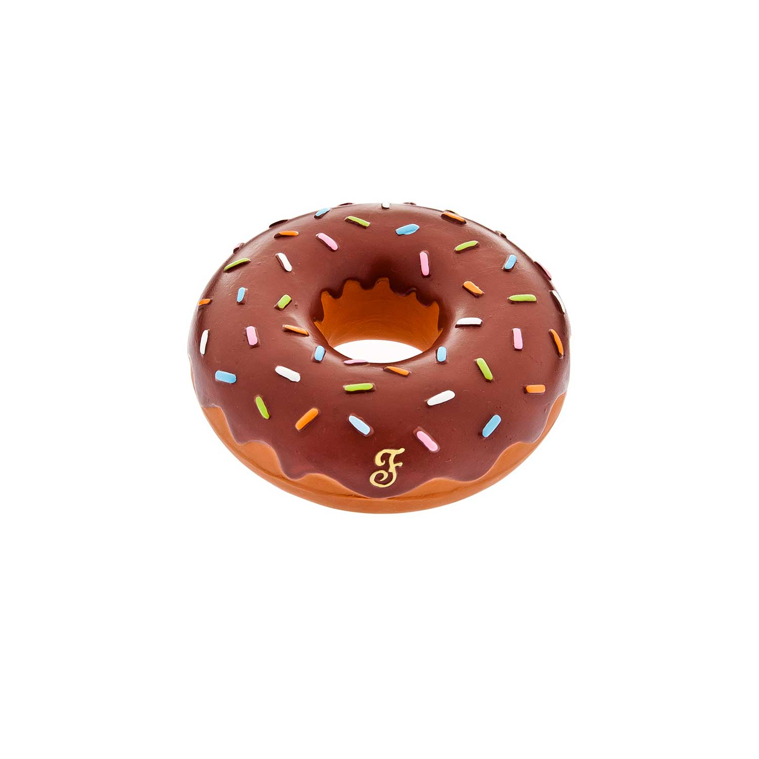 Ferribiella Donut Latex Dog Toy Brown TP921