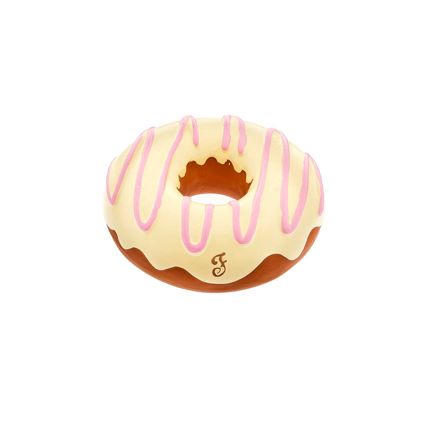 Ferribiella Donut Latex Dog Toy Yellow TP921