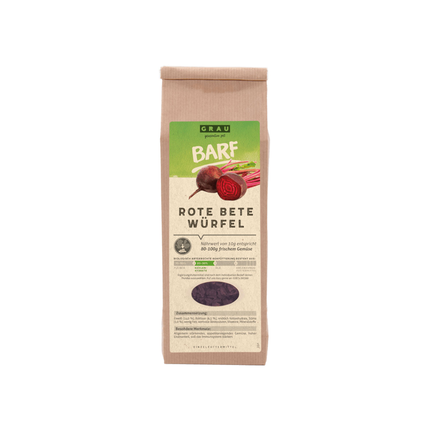 Grau beetroot cubes supplements for dogs