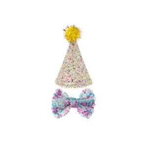 Ferribiella birthday Hat and bow tie for dog ABF234