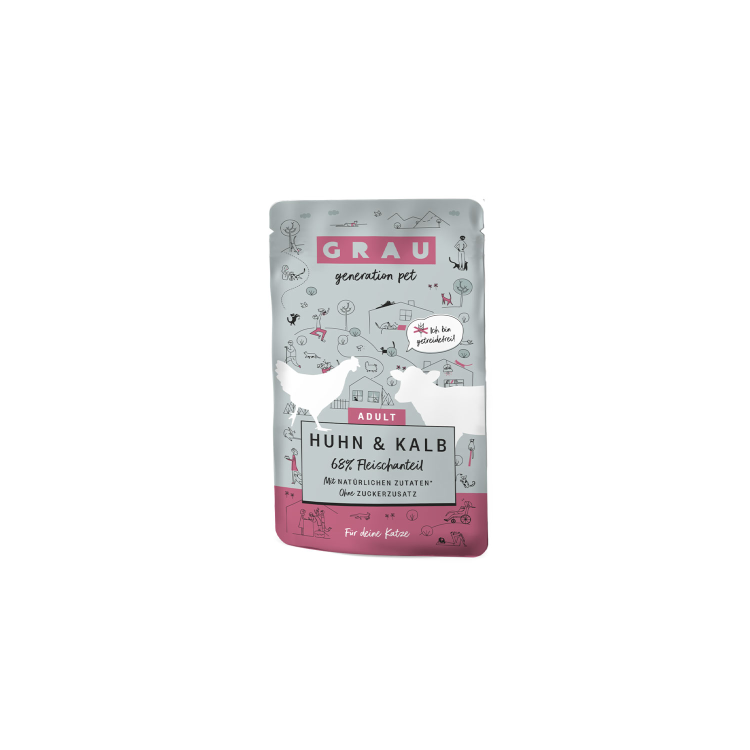 Grau Chicken and Veal Cat Wet Food
