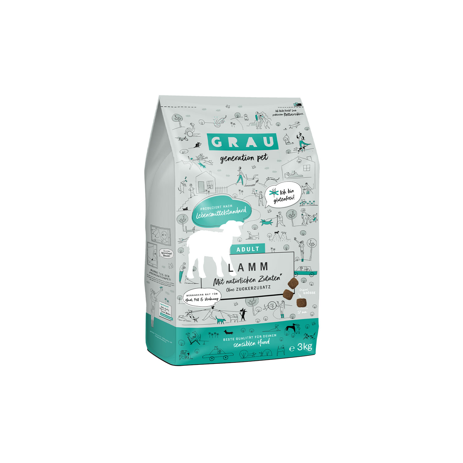 Grau Grain Free Lamb Dog Dry Food 3 kg