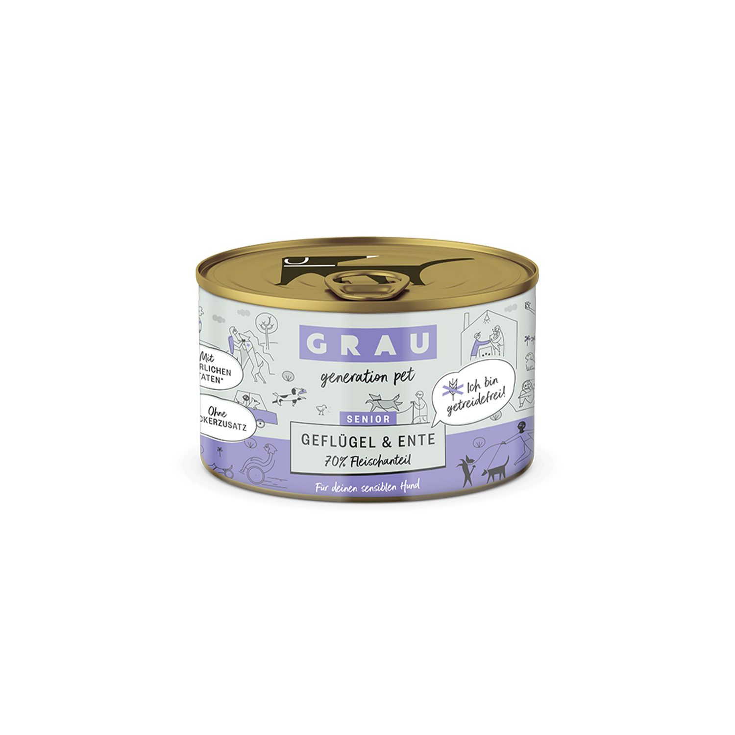 Grau Poultry & Duck Senior Dog Wet Food 200g