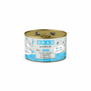 Grau Turkey, Salmon & Mackerel Cat Wet Food Can 200g