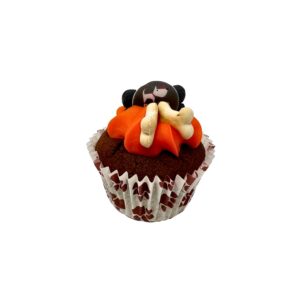 The Barking Bakery Carob Woofin with Orange Frosting Dog Muffin