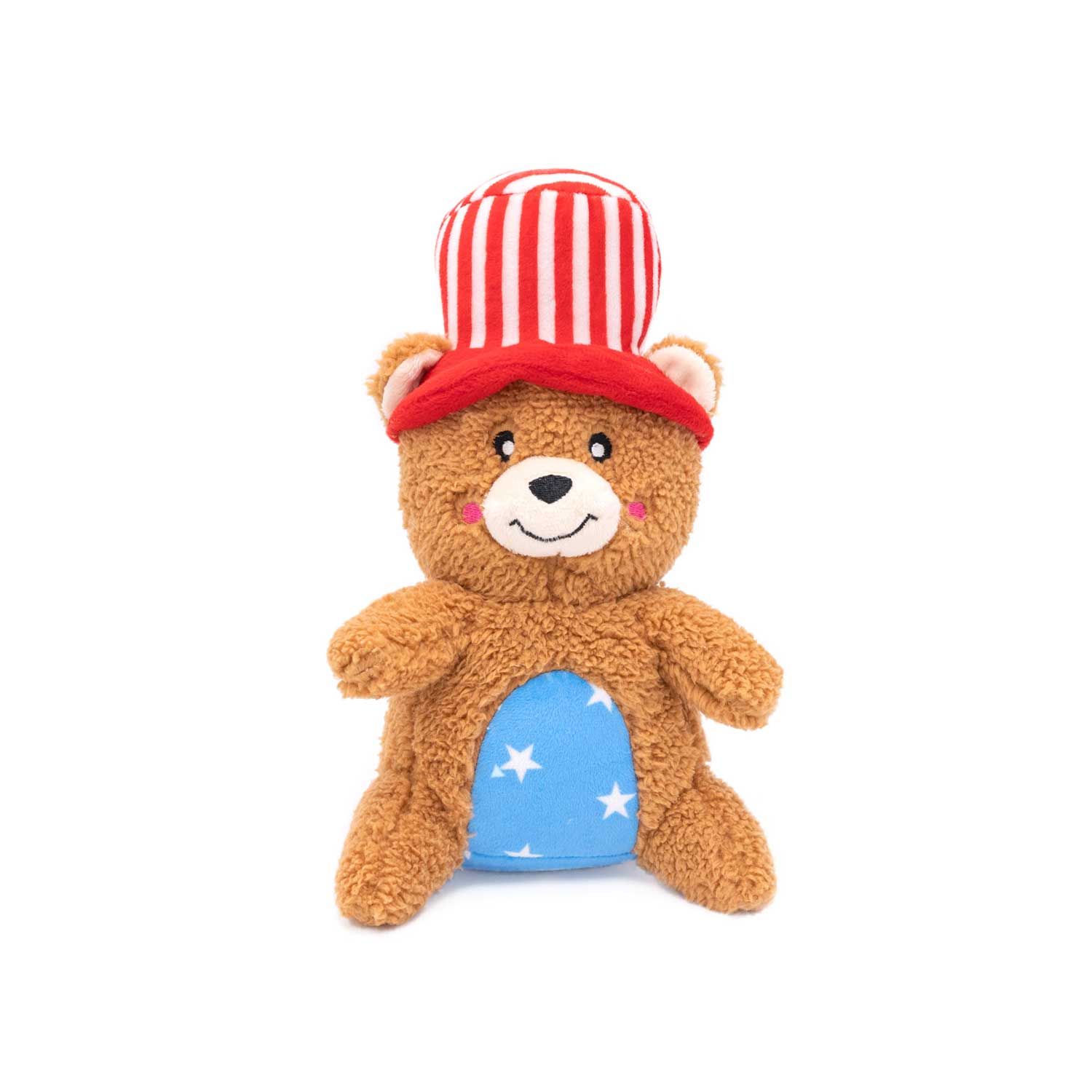 ZippyPaws Cheeky Chumz Americana Bear Dog Toy ZP1075