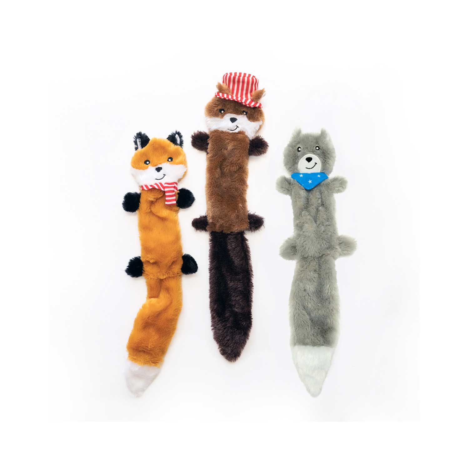 ZippyPaws Skinny Peltz 3-Pack Large Americana ZP1076