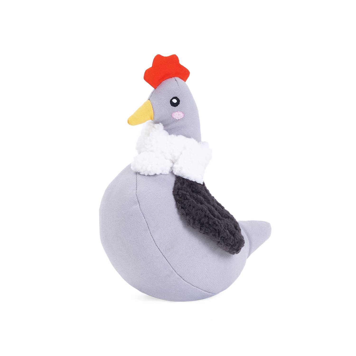 ZippyPaws ecoZippy Cotton Cuddler Chicken Dog Toy ZP1439