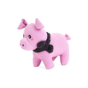 ZippyPaws ecoZippy Cotton Cuddler Pig Dog Toy ZP1438