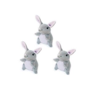 ZippyPaws Miniz 3-Pack Bunnies Dog Toy ZP249