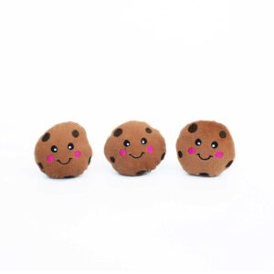 ZippyPaws Miniz 3-Pack Cookies Dog Toy ZP894