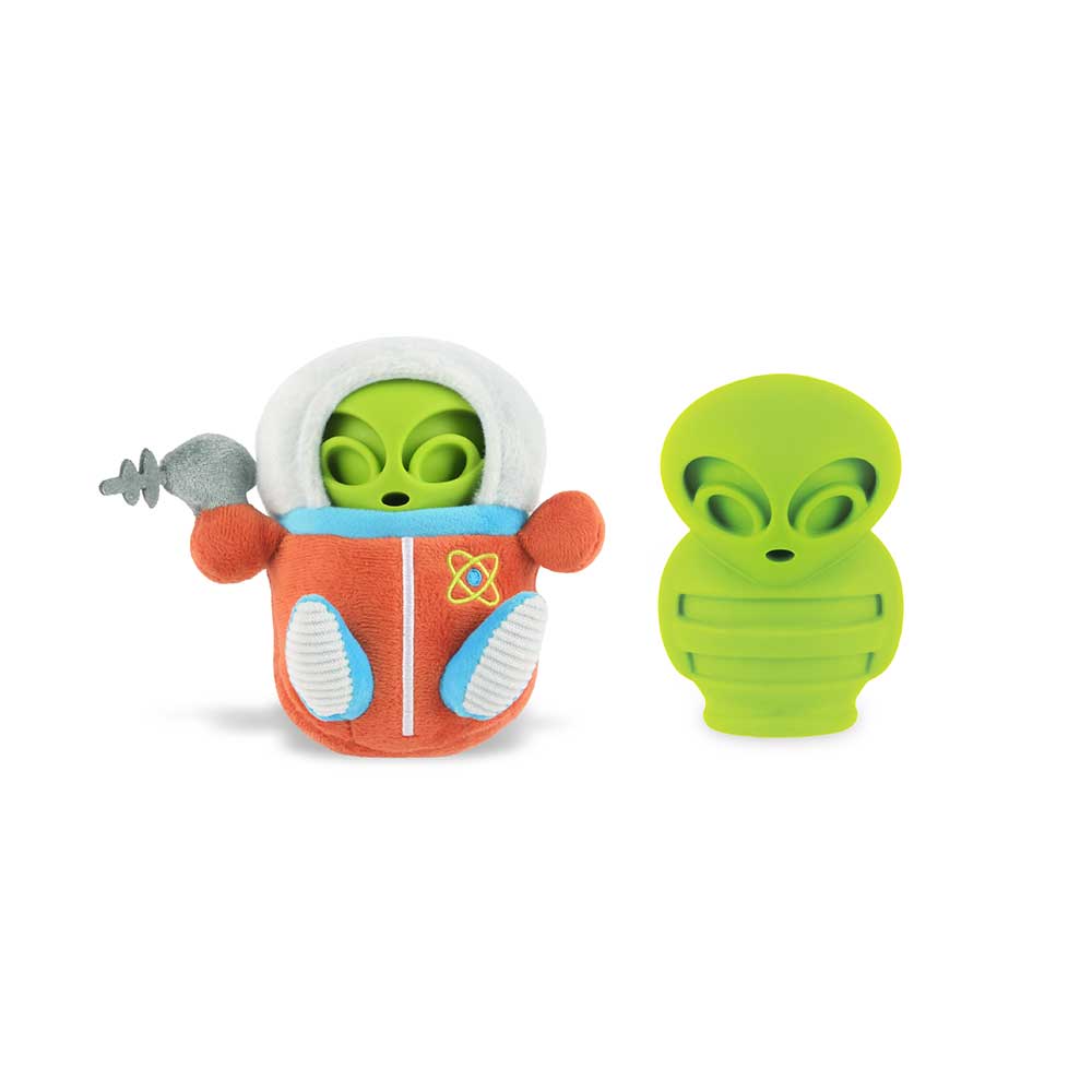 Pet Play Alien Buddies Astro Explorer 2 in 1 dog toy details