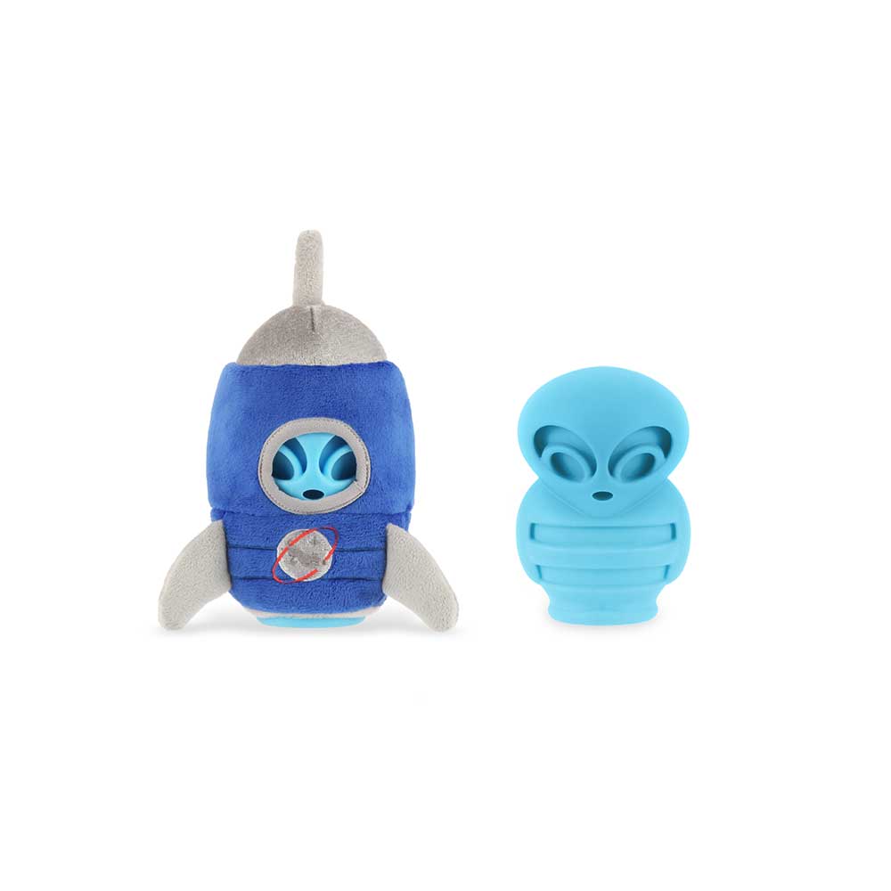 Pet Play Alien Buddies Starblaster 2 in 1 dog toy details
