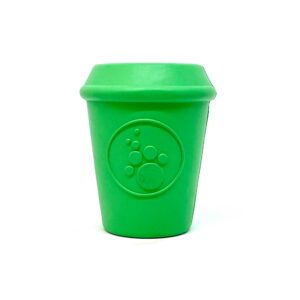 Sodapup Coffee Cup Durable Rubber Chew Toy And Treat Dispenser