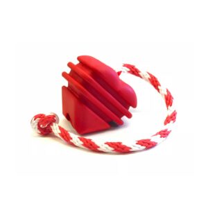 Sodapup Heart on a String Durable Rubber Dog Toy