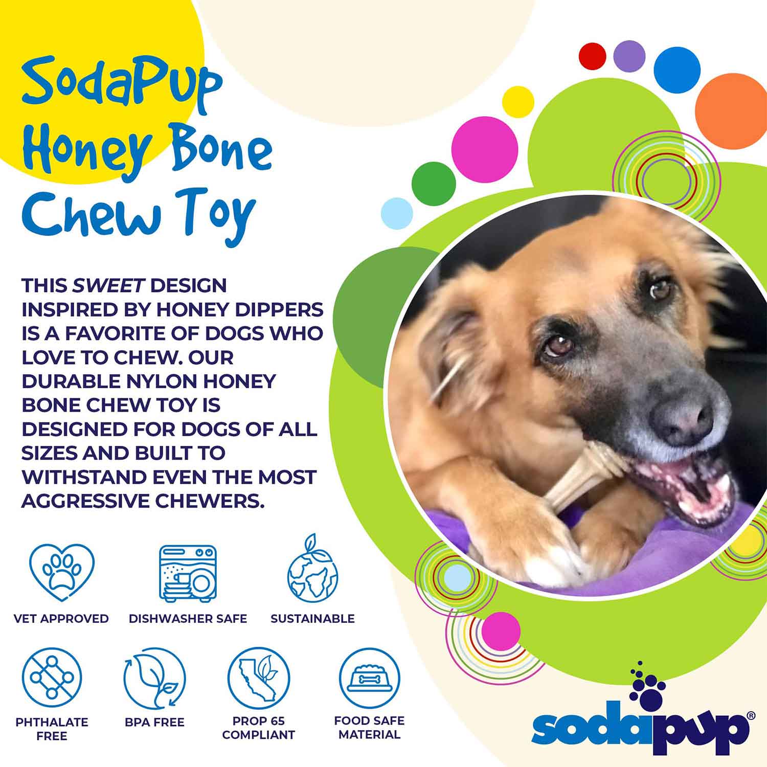 Honey Bone Ultra Durable Nylon Dog Chew Toy - Image 4