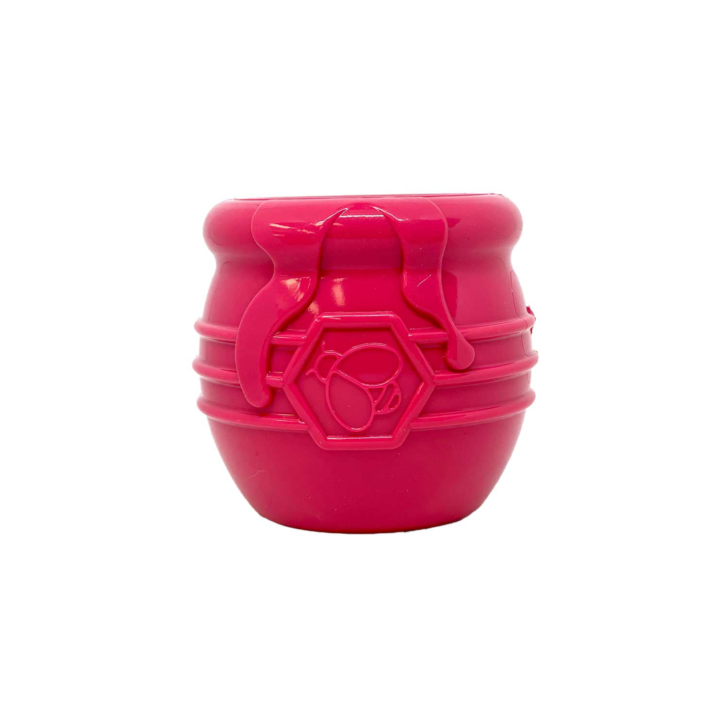 Sodapup Honey Pot Durable PUP-X Rubber Treat Dispenser & Enrichment Toy Pink