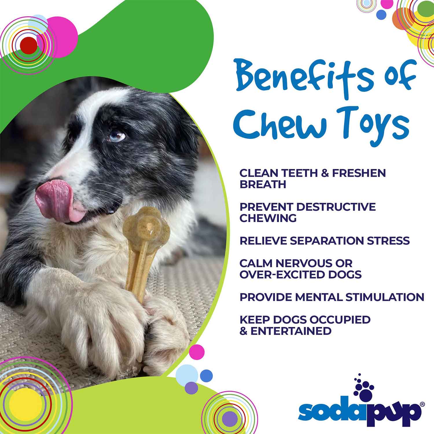 Sodapup Knuckle Bone Ultra Durable Nylon Dog Chew Toy Benefits