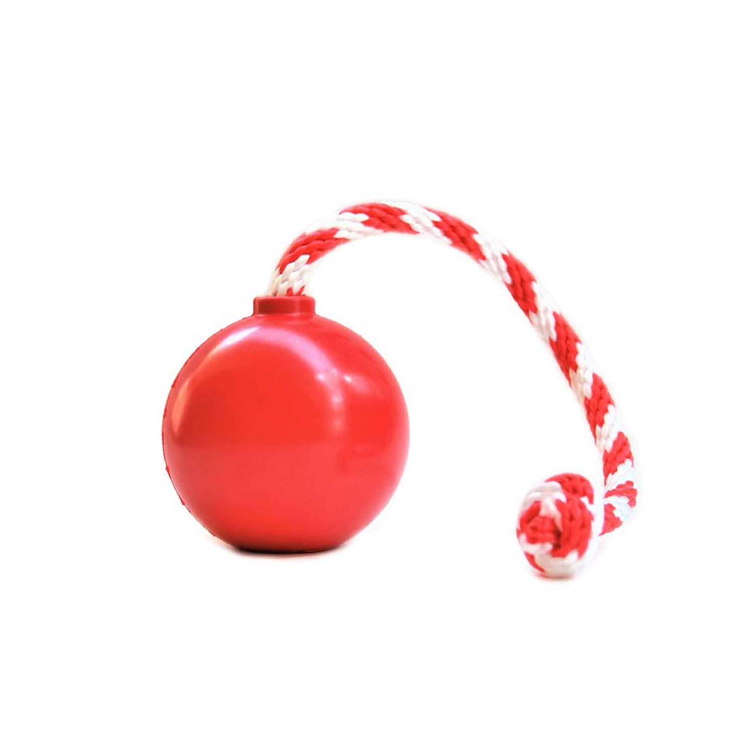 Sodapup USA-K9 Cherry Bomb Durable Rubber Chew Toy, Treat Dispenser, Reward Toy, Tug Toy, And Retrieving Dog Toy