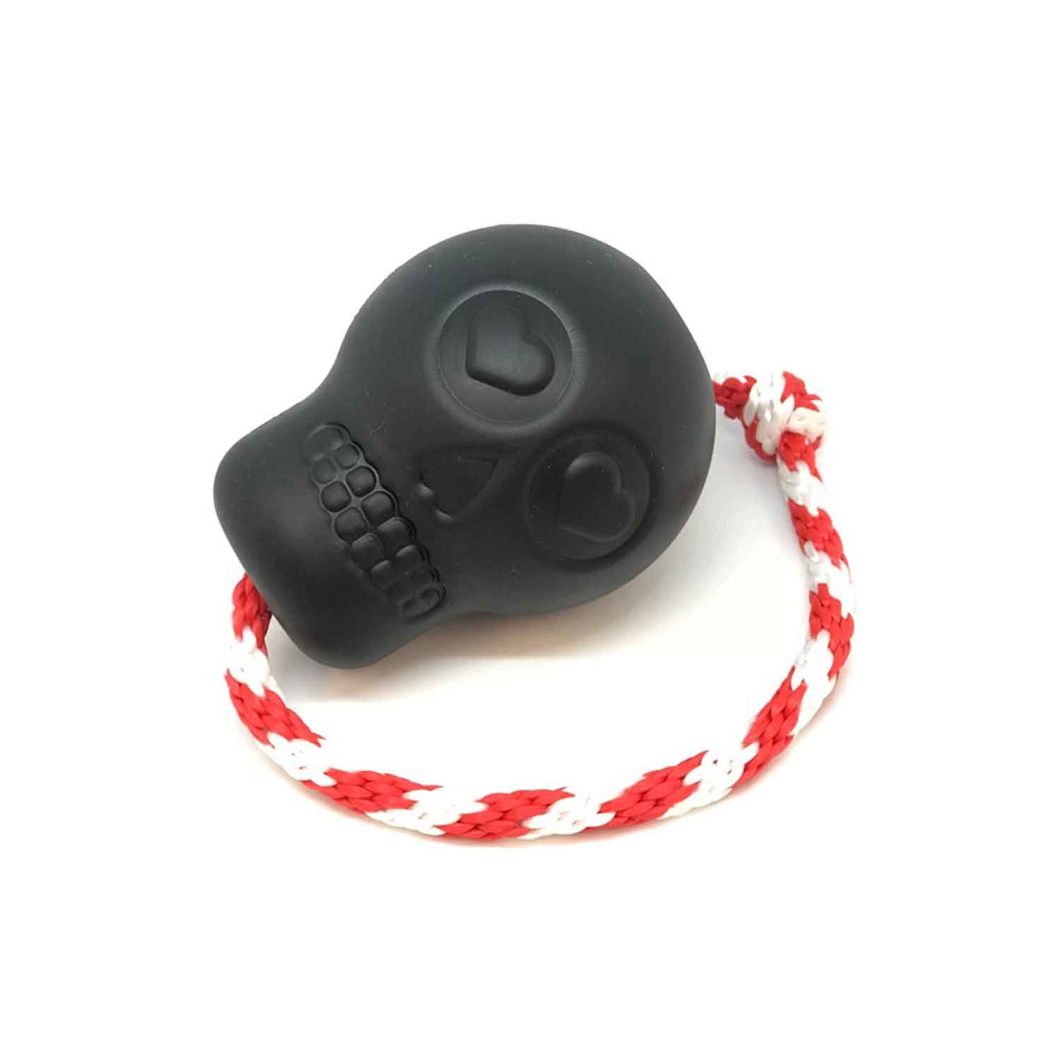 Sodapup USA-K9 Magnum Skull Durable Rubber Chew Toy, Treat Dispenser, Reward Toy, Tug Toy & Retrieving Toy
