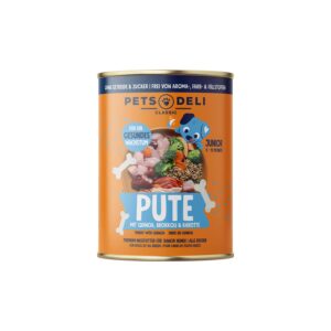 Pets Deli Turkey with Quinoa, Broccoli and Carrot Puppy Dog Wet Food 400g