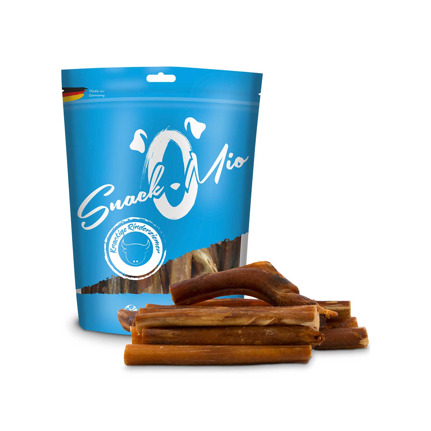 SnackOMio Beef Pizzle Bully Stick Dog Chew