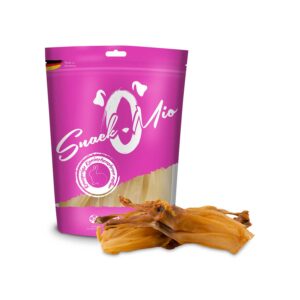 SnackOMio Crispy Natural Rabbit Ears Dog Treats