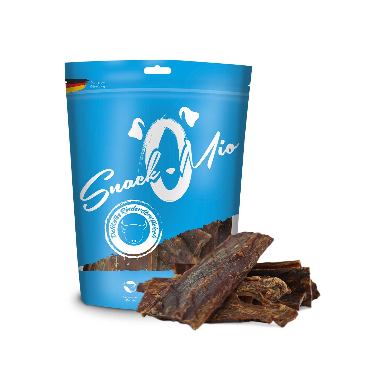 SnackOMio Delicious Beef Jerky Natural Dog Treats