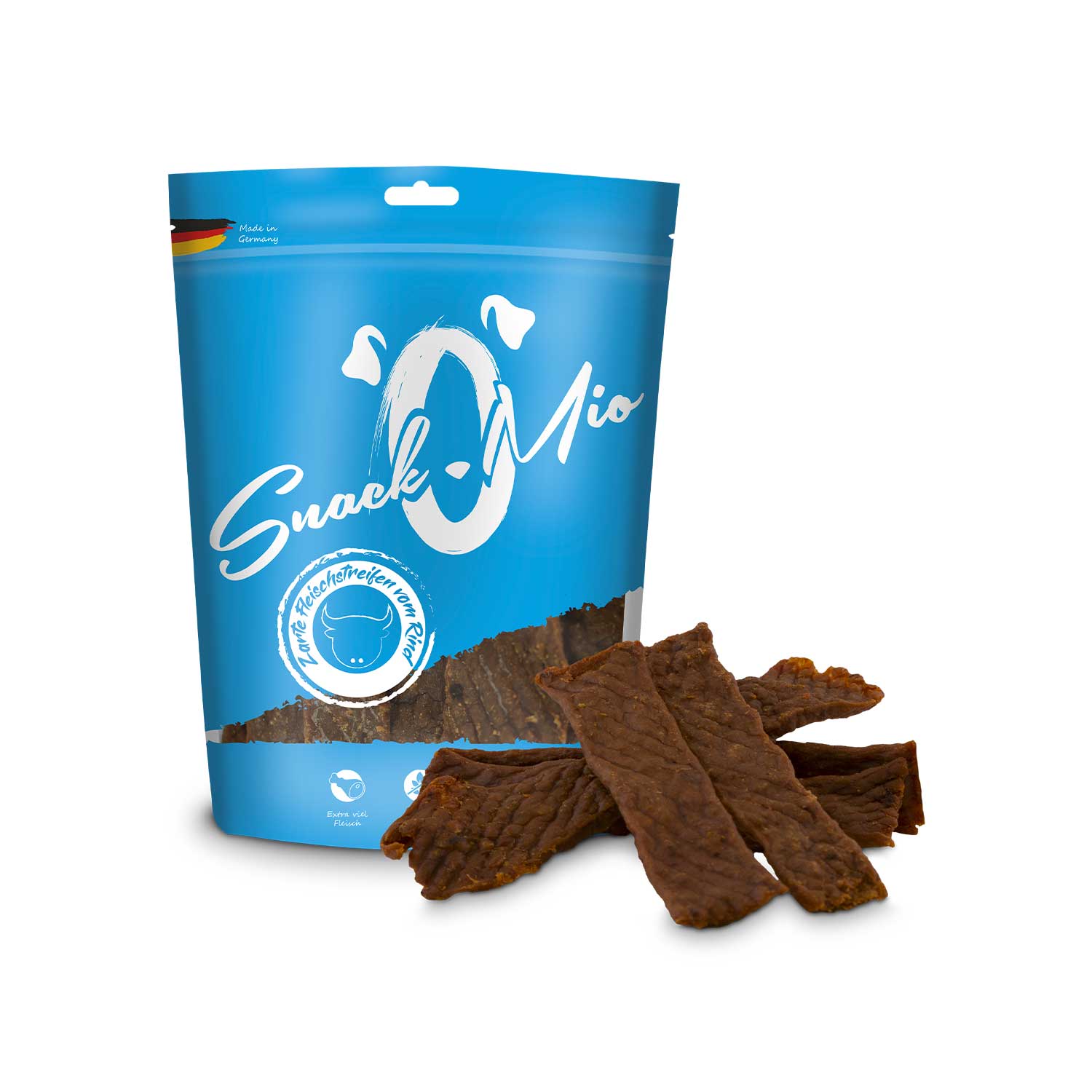 SnackOMio Tender Beef Strips Dog Treats