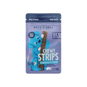 Pets Deli Chewy Strips Horse Skin Chewing Strips Hypoallergenic Dog Treats
