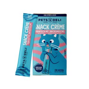 Pets Deli Snack Crème Tuna Fillet with Scallops Cat Treats