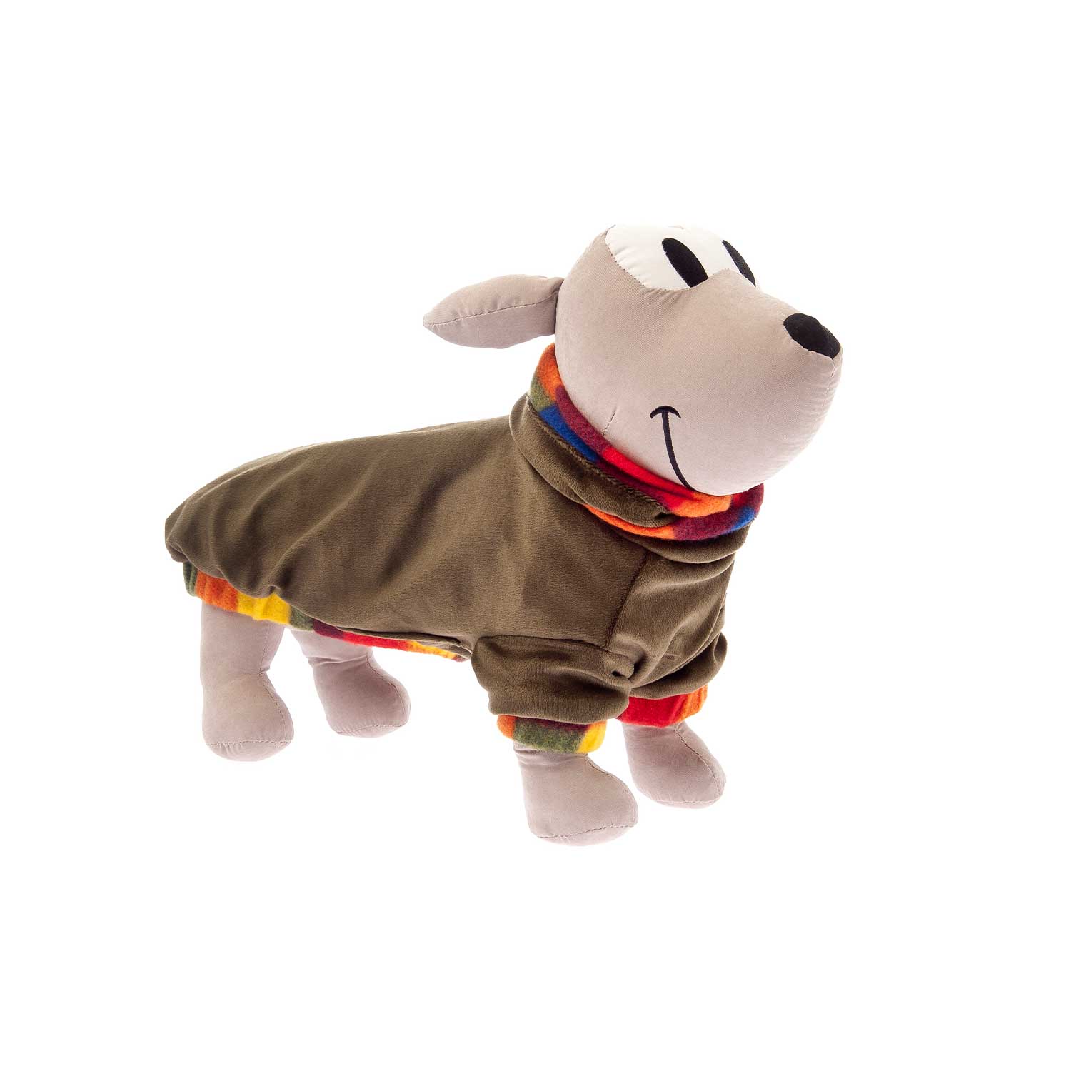 Ferribiella Pila Reversible Fleece Dog Sweater Green Inside