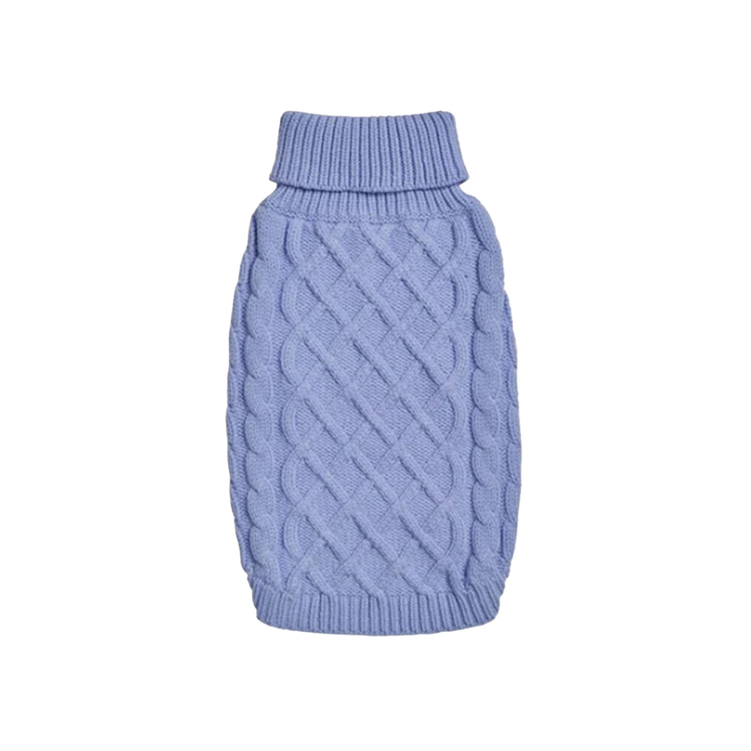 Spark Paws Cable Knit Dog Sweater Blue Back