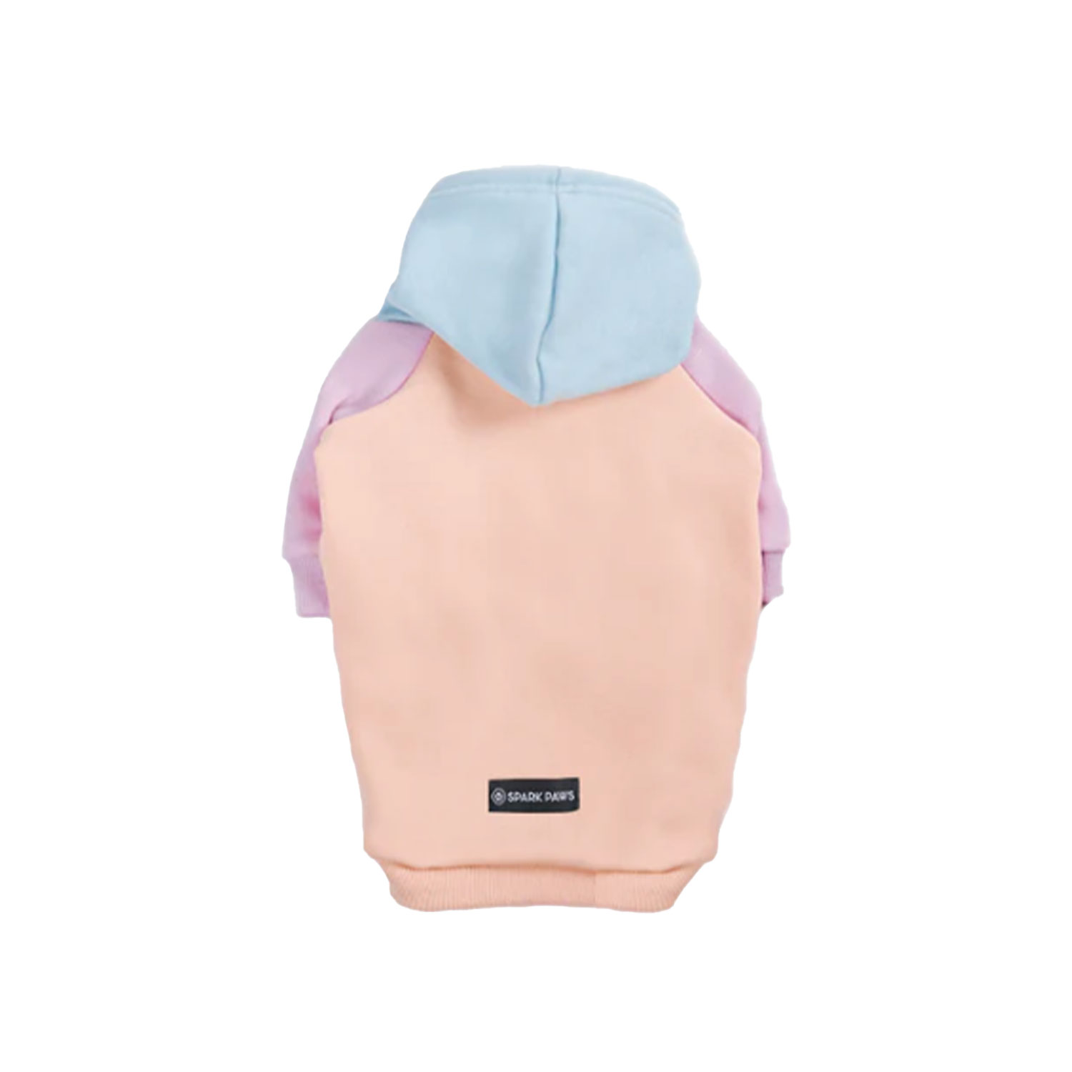 Spark Paws Cotton Candy Dog Hoodie Back