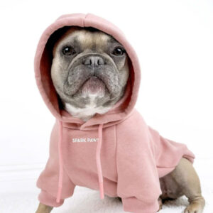Spark Paws Essential Dog Hoodie Dusty Pink