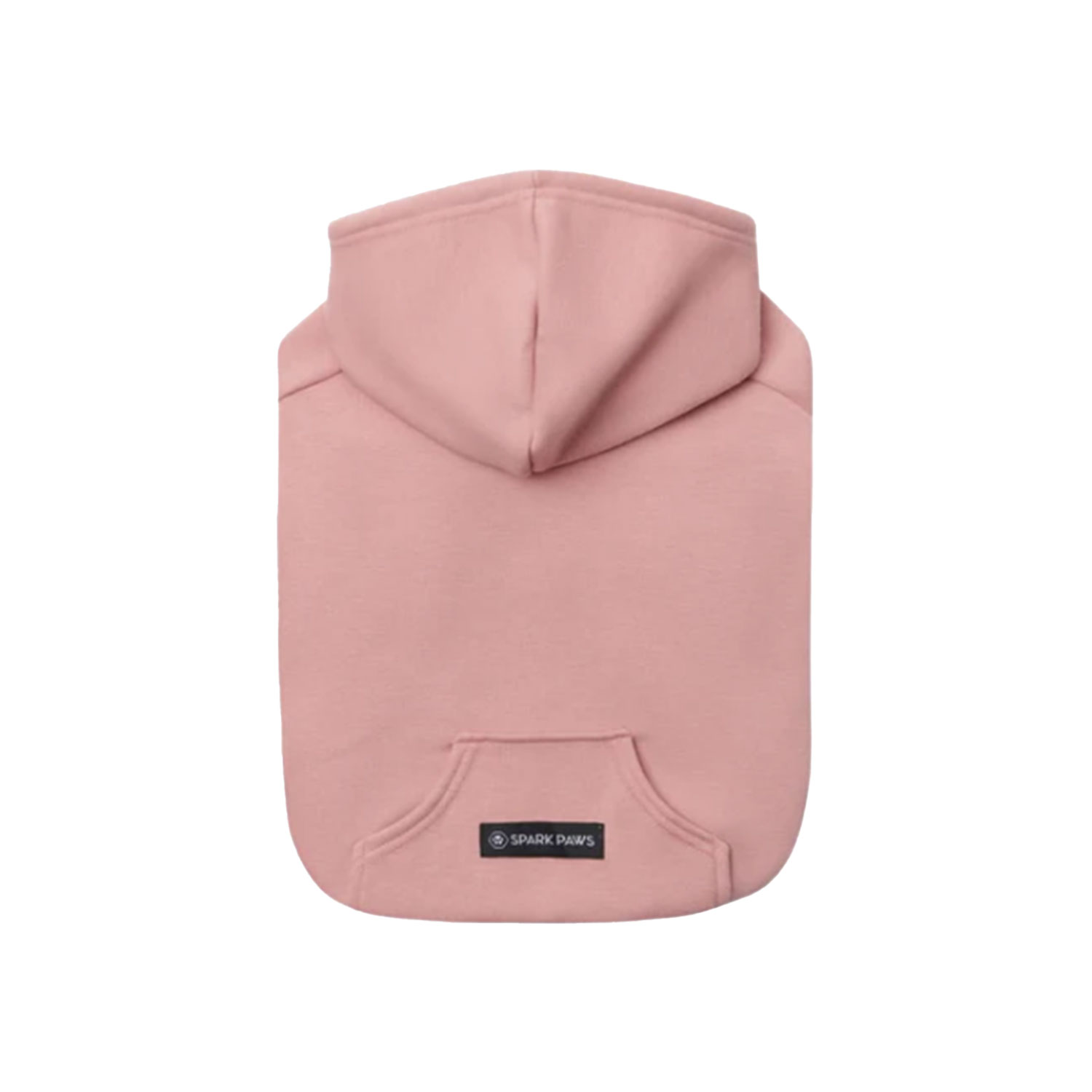 Spark Paws Essential Dog Hoodie Dusty Pink Back