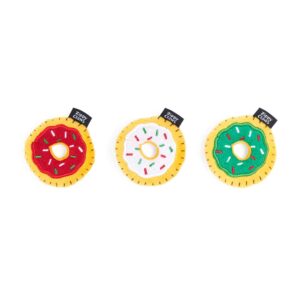 ZippyClaws ZippyClaws® Holiday Mini Donutz 3-Pack Christmas Cat Toys
