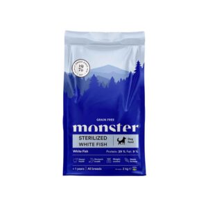 Monster Sterilized White Fish Dry Dog Food