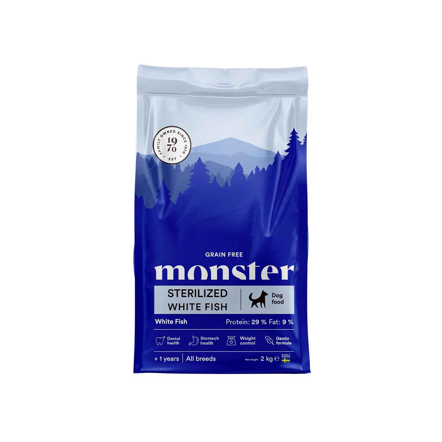 Monster Sterilized White Fish Dry Dog Food