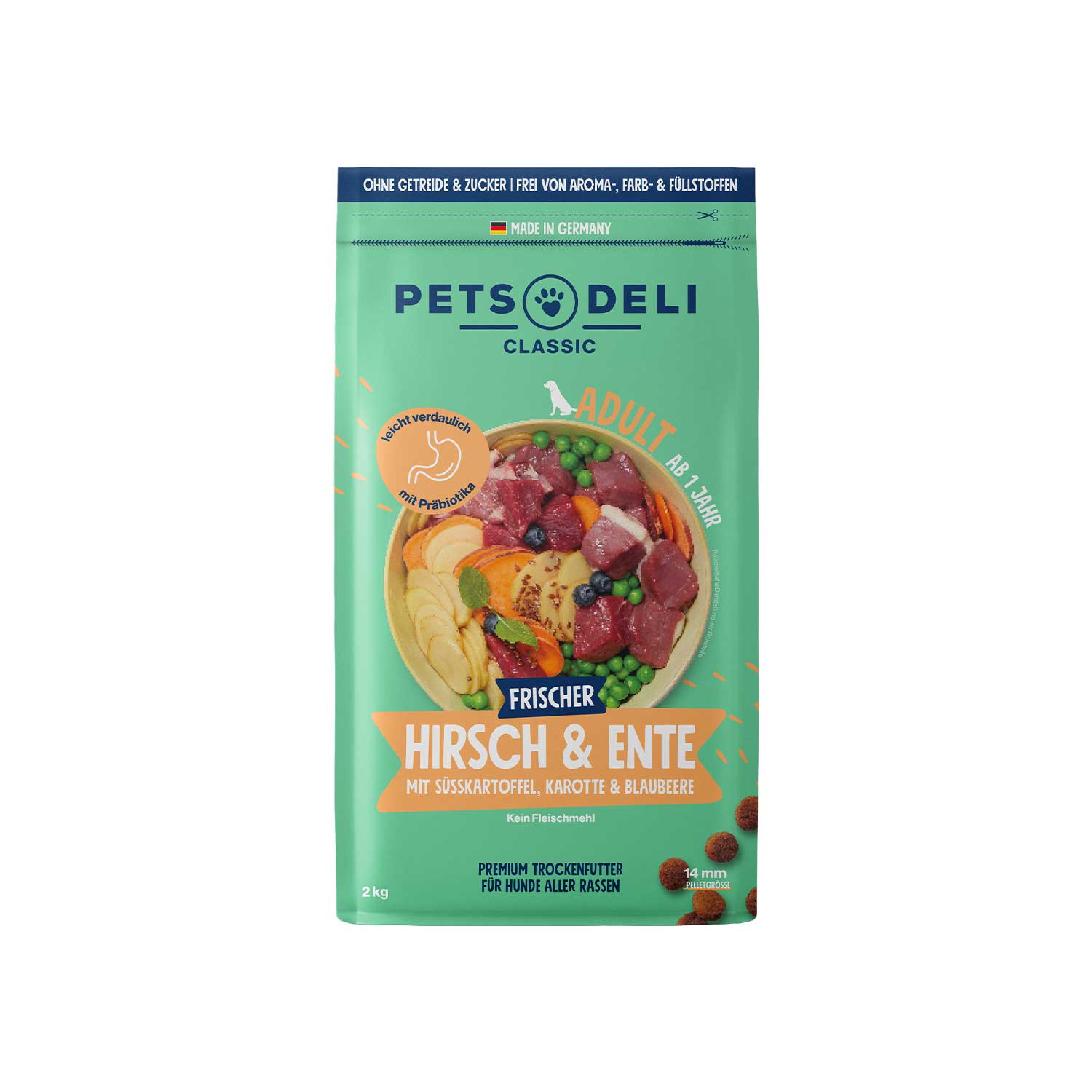 Pets Deli Duck & Venison with Sweet Potato, Carrot & Blueberry Dry Dog Food