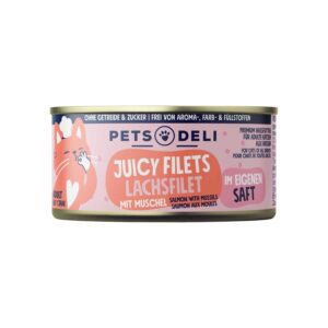 Juicy Filets Salmon with Mussels Cat Wet Food