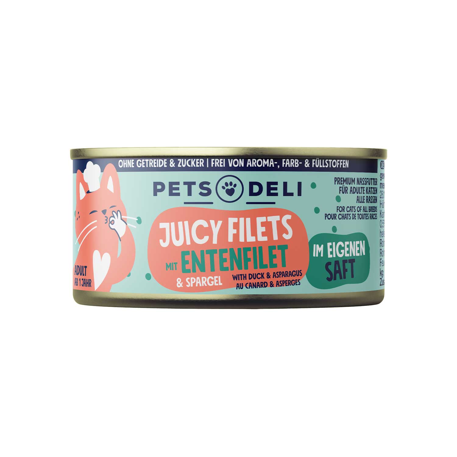Pets Deli Juicy Filet with Duck & Asparagus Cat Wet Food