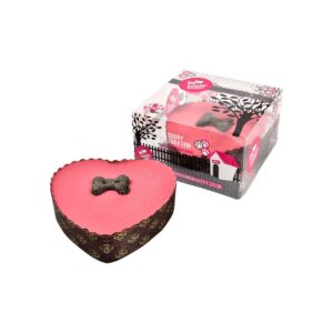 The Barking Bakery Pink Heart Yoghurt Topped Dog Birthday Cake