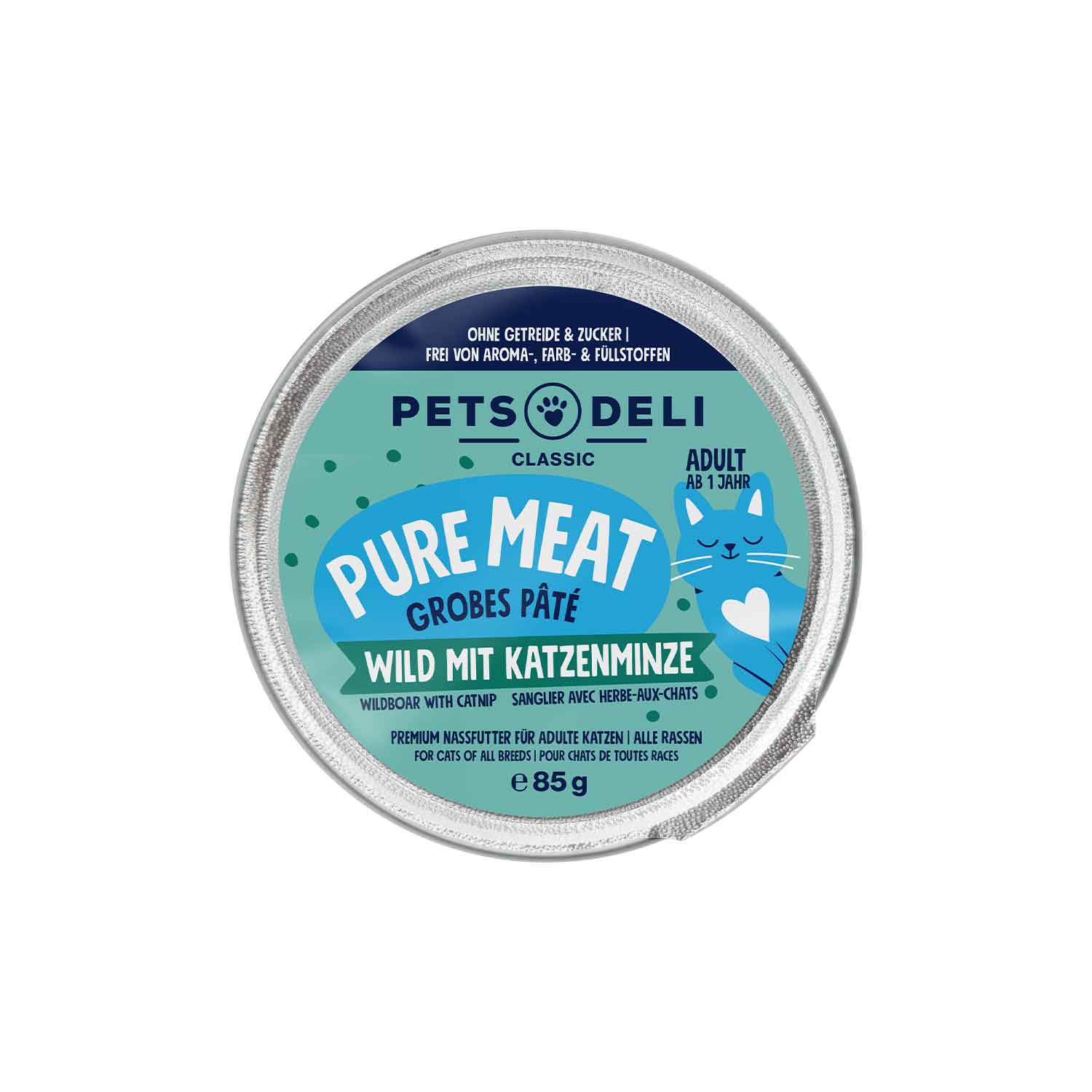 Pets Deli Pure Meat Wild with Catnip Cat Wet Food