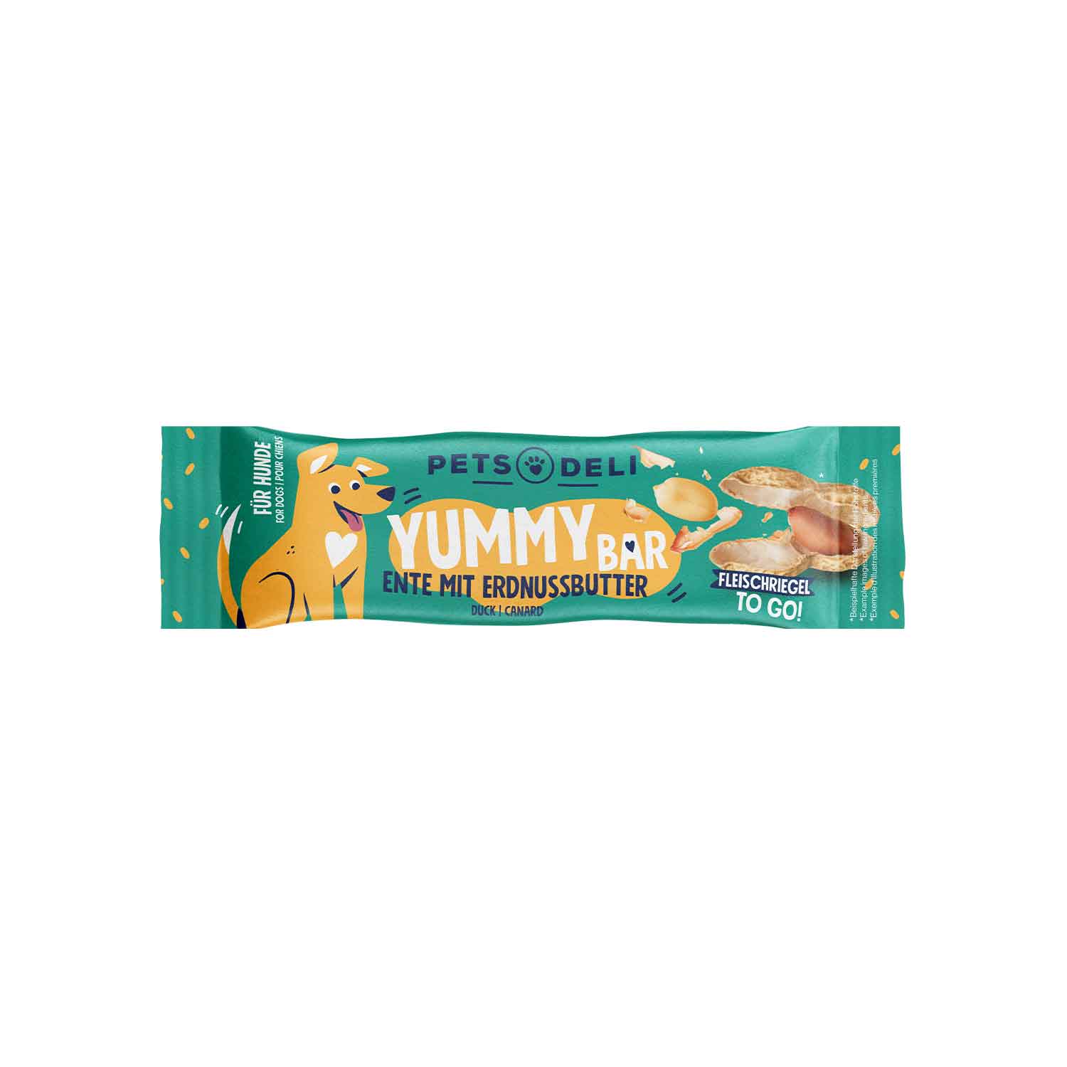 Pets Deli Yummy Bar Duck with Peanut Butter Dog Treat